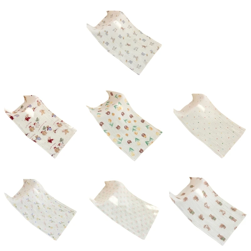 Long Burp Cloth for Baby Kindergarten Face Towel Infant Drooling Bib Cotton Washcloth Muslin Handkerchief Nursing Towel QX2D