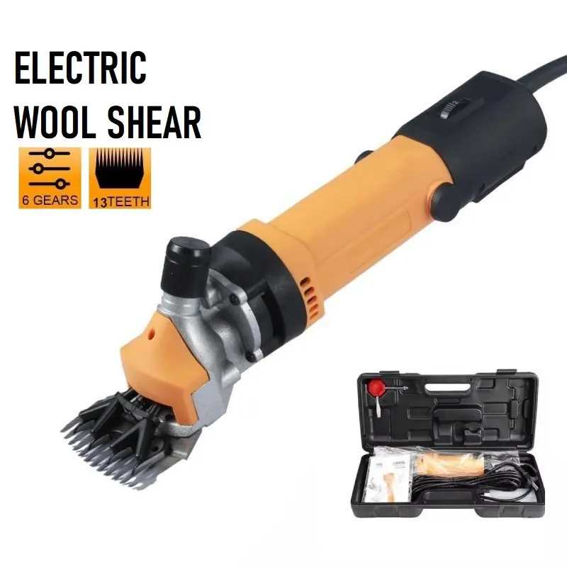 

2500W 6 Gears Adjustable Speed Wool Scissor 9 Teeth Electric Sheep Pet Hair Clipper Shearing Kit Goat Pet Animal Shears Supplies