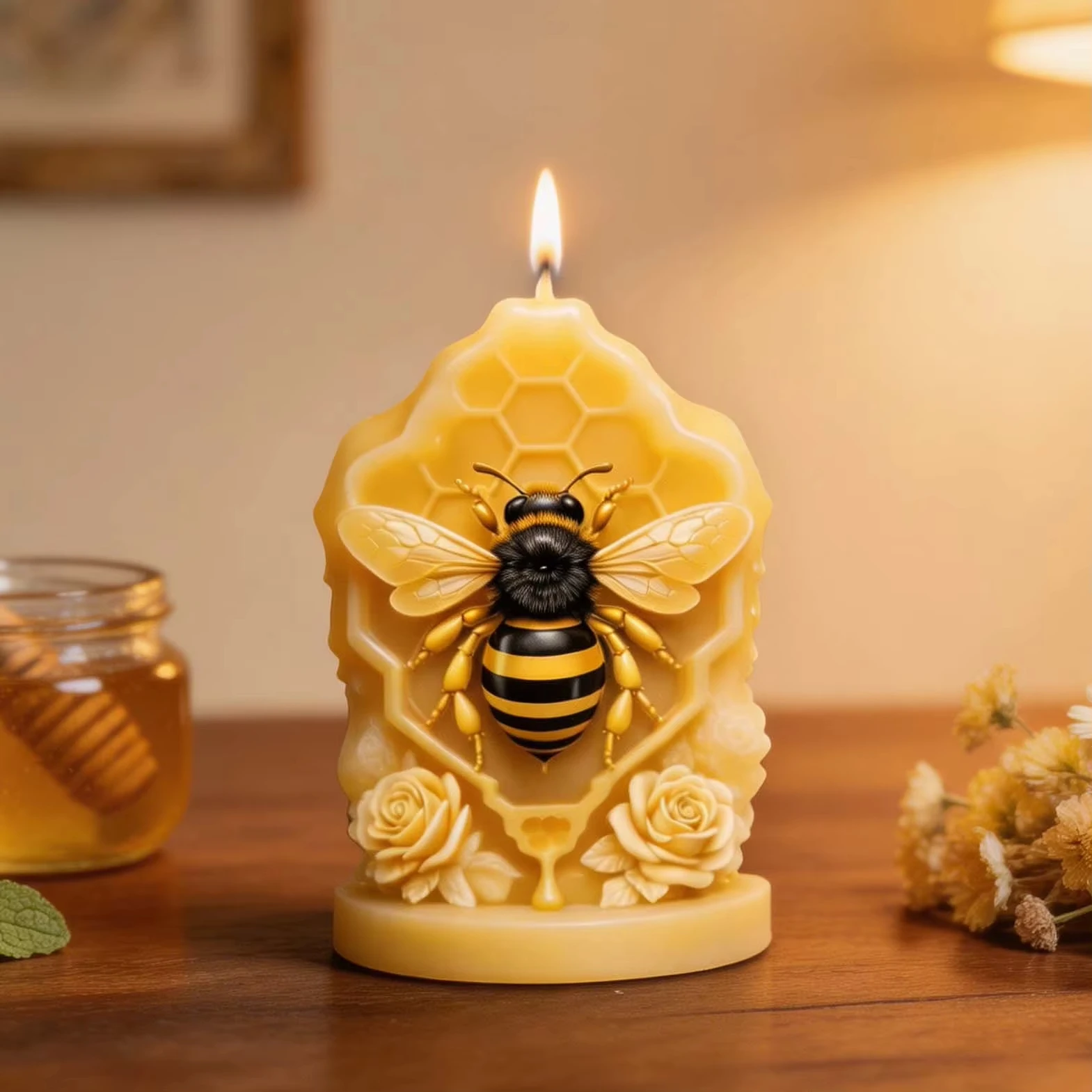 Hive Bee Plastera Universal Mold.The Finished Product Xquisite Suitable For Glue Suitable For Glue Application Application