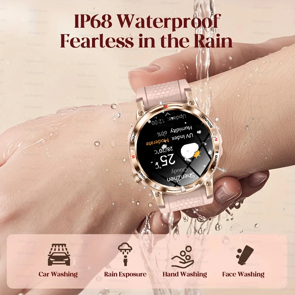 New Outdoor Sports Women Health Tracker Compass GPS positioning Smart Watch Heart Rate Blood Pressure  Bluetooth Call SmartWatch - Image 4