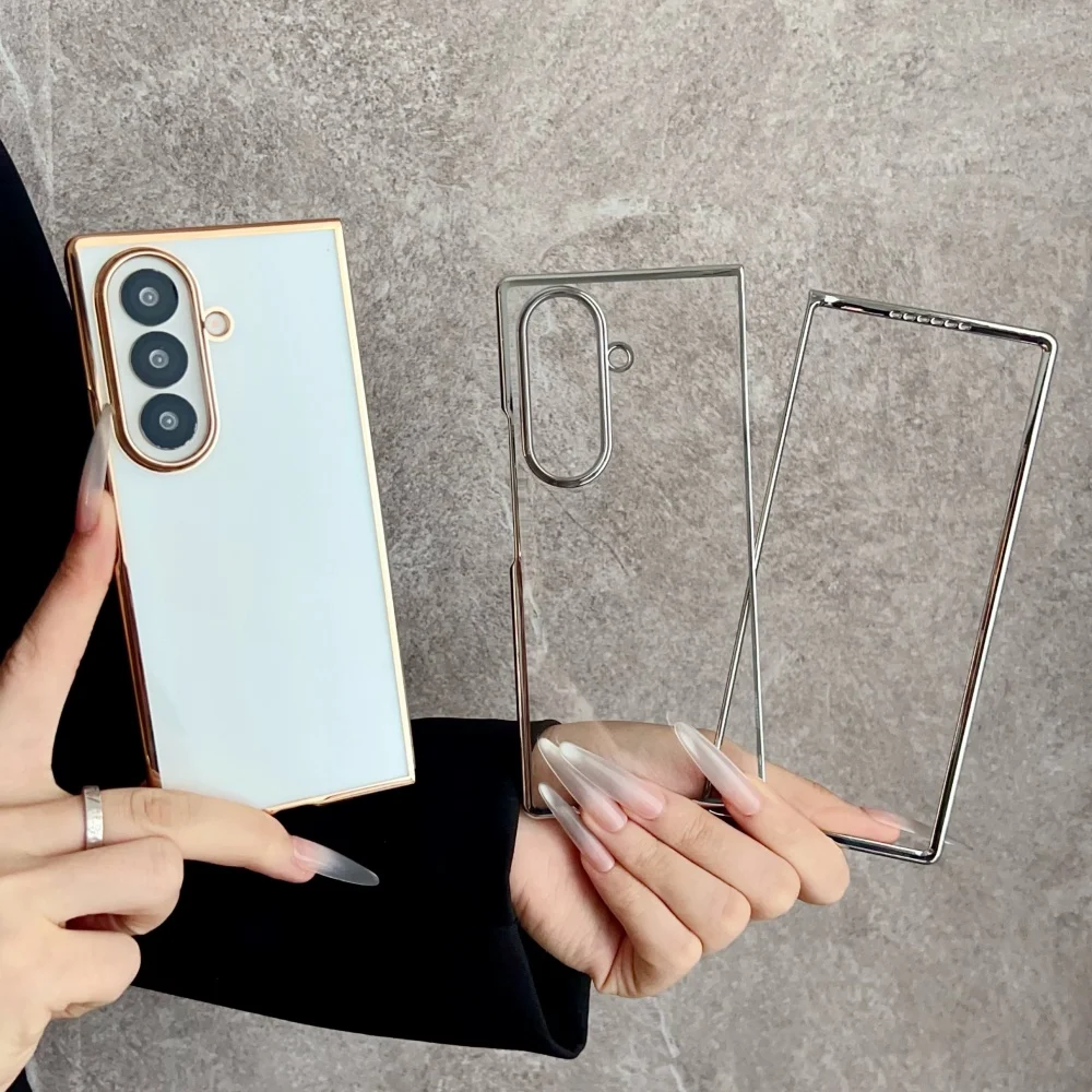 Transparente, weiche Silikonhülle für Samsung Galaxy Z Fold 8 7 6 5 5G, ultradünne, stoßfeste Schutzhülle für Z Fold7 – Detail 3