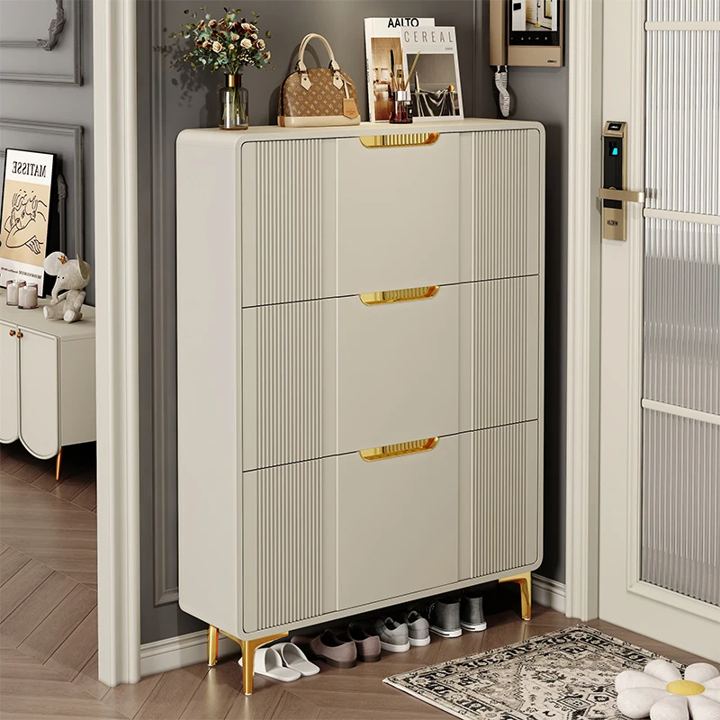 

ultra-thin tipping shoe cabinet household entrance door entrance cabinet integrated storage simple storage small shoe rack