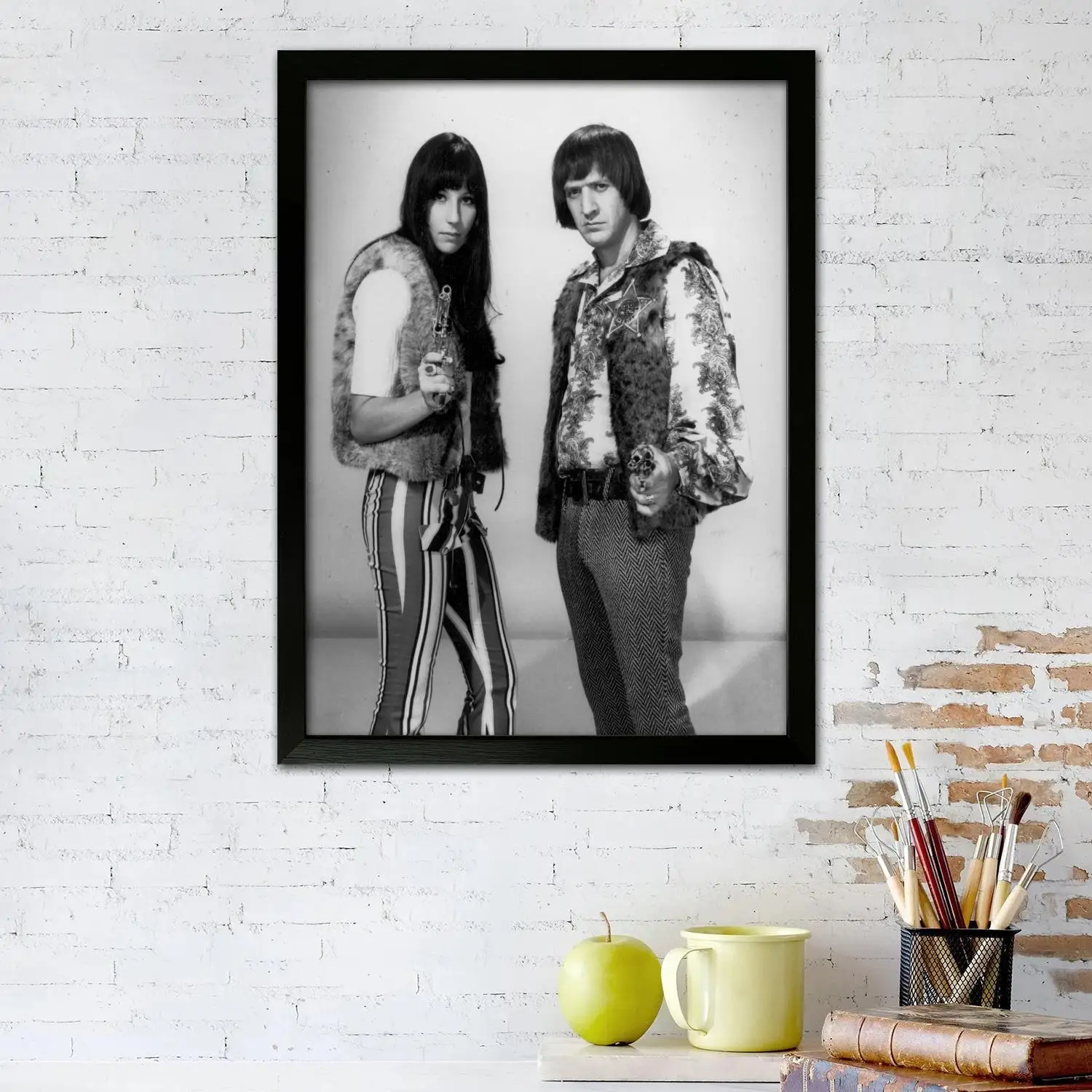 Sonny Bono Canvas Art Poster and Wall Art Picture Print, Modern Family Bedroom Decor Posters,Decorative painting