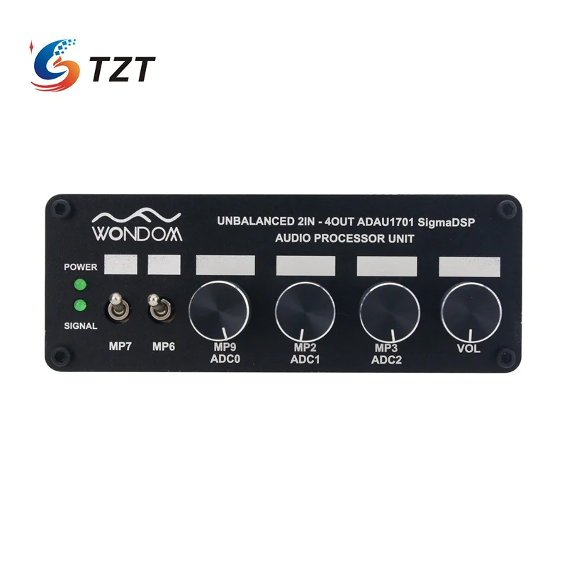 TZT WONDOM ADAU1701 2.1 4.0 DSP Digital Audio Processor Preamplifier Signal Board Two in Four Out Support for Sigmastudio