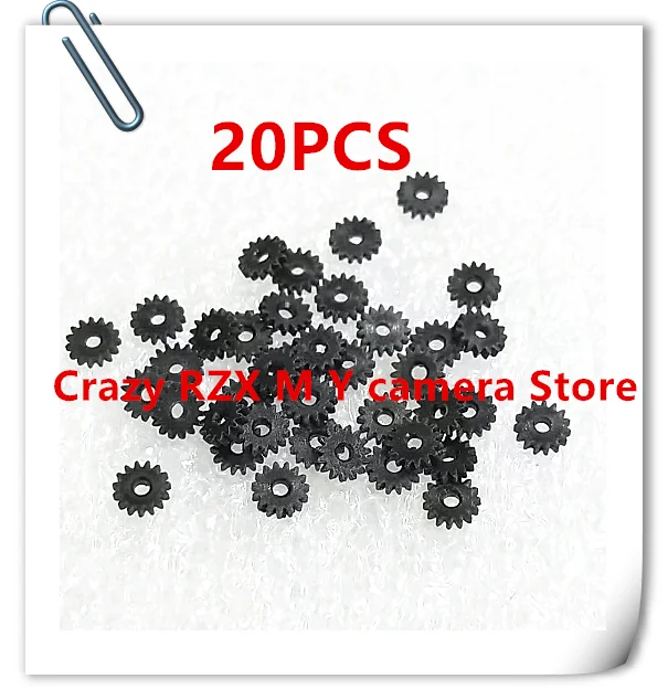 20PCS New Lens Gear For Canon IXUS70 IXUS75 IXUS80 IXUS85 Focus Motor Gear Camera Repari Parts (black)