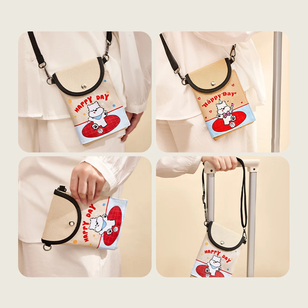 

Mobile Phone Pockets Compact Travel Bag Passport Id Holder Adjustable Mini Shoulder Bag For Id Holder Passport Holder Street