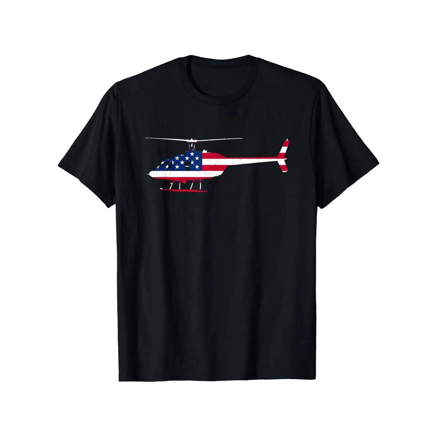 

Helicopter T-Shirt for Men & Women, USA Flag Graphic Tee, Patriotic Aviator Pilot Gift, Unisex Aviation Casual Top