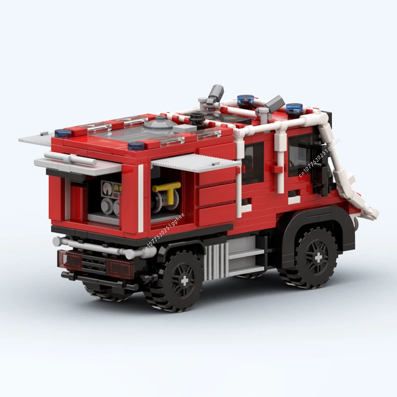 MOC Building Blocks nuovo tipo Wildland Fire Engine City Vehicle Model Bricks set assemblare Display giocattoli per bambini Puzzle Gifts