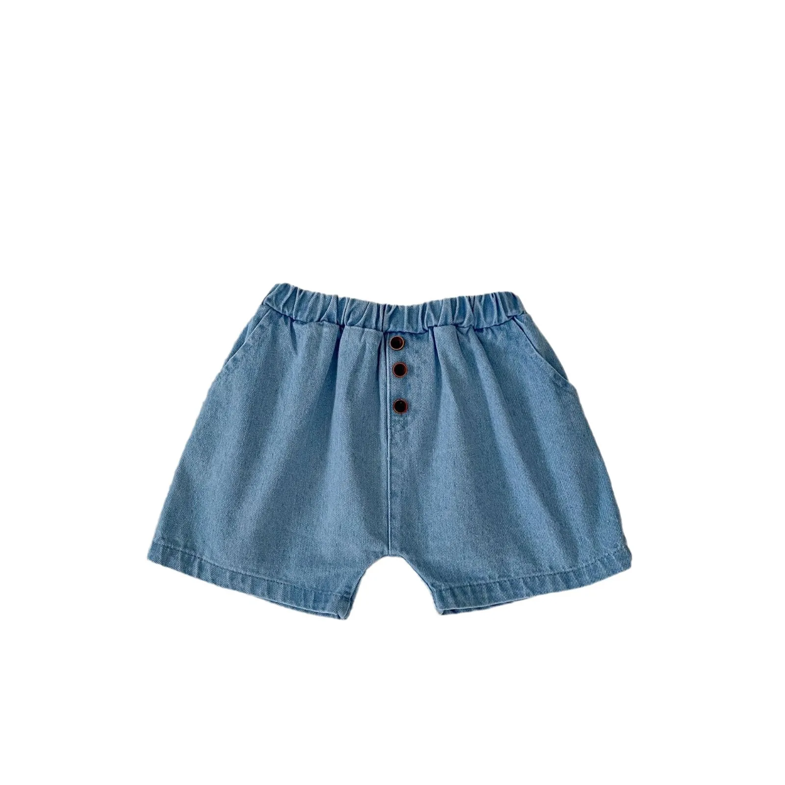 Summer New Baby Clothing 0-3 Year Old Boys and Girls Casual Versatile Cute Denim Shorts