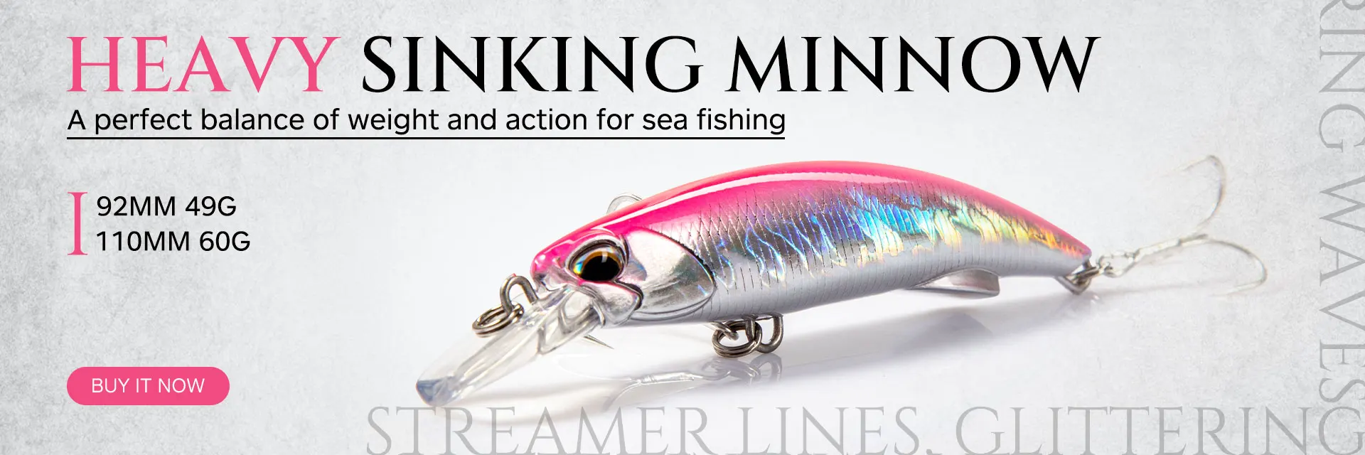 D1 Floating Minnow Fishing Lure Long Casting 120mm/20g 145mm/27g Artificial Hard Baits Wobbler Weight Slider System For Pike