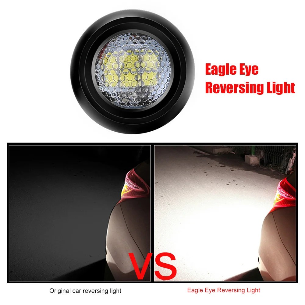 

DC 12V Waterproof Car LED Eagle Eye Lights Reverse Backup Light 1pcs DRL Daytime Running Light Parking Signal Bulb Lamp Shipping