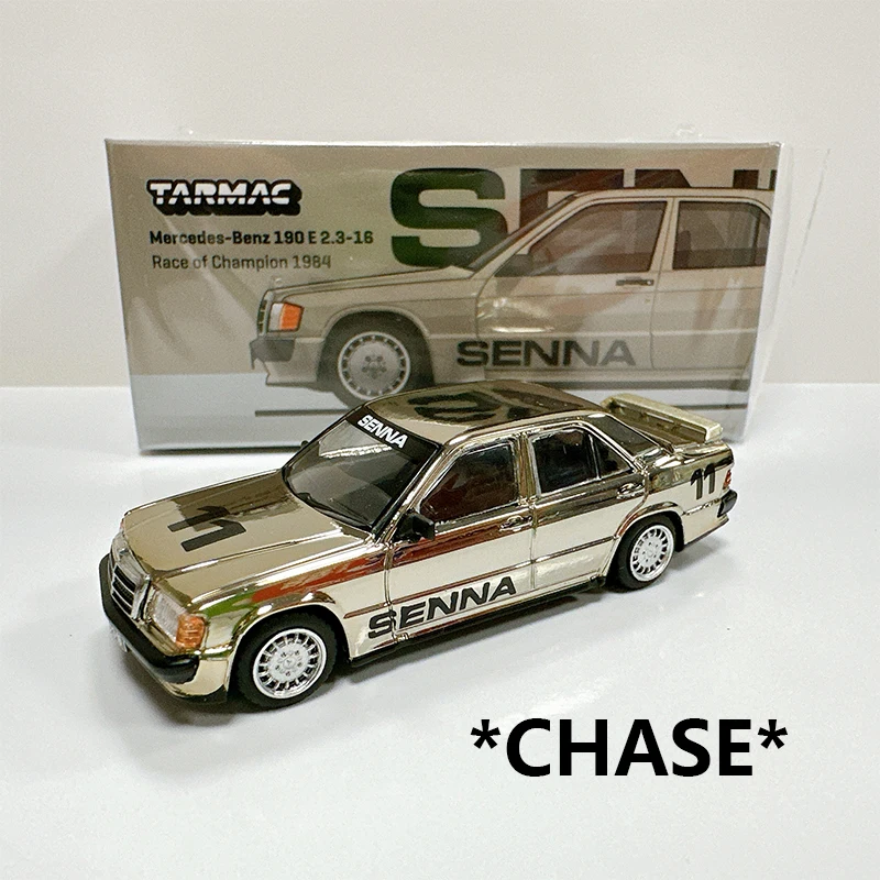 tw-chase-1-64-メルセデス・ベンツ-190-e-23-16-レース・オブ・チャンピオン-1984-アイルトン・セナ-ダイキャストカーモデルコレクション-おもちゃ-ターマック・ワークス