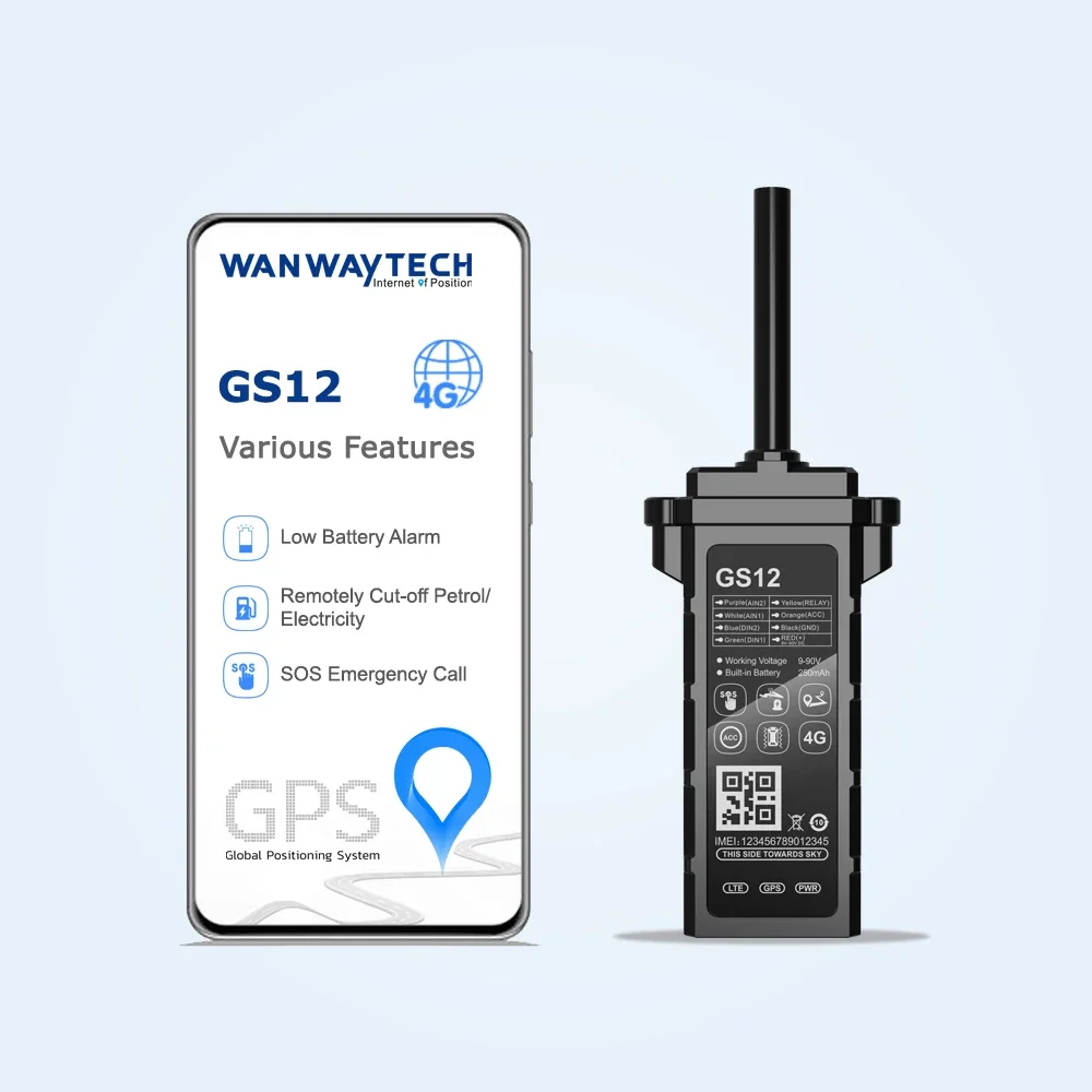 Anti interference Ip67GPS locator with buzzer alarm for real-time tracking of motor truck vehicle positioning device