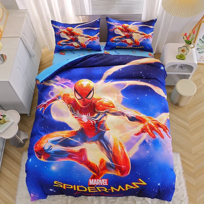 Disney Cartoon Duvet Cover Set Pillow Case for Boy Bedroom  Bedding Single Size Bed Room  Birthday Gift