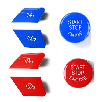 Copertura del Volante dell'automobile di Inizio del Motore Interruttore di Pulsante di Modalità M1 M2 Per BMW M3 M4 M5 M6 X5M X6M F10 F15 F16 F30 F34 F36 F87 F80 F20 F21 F22