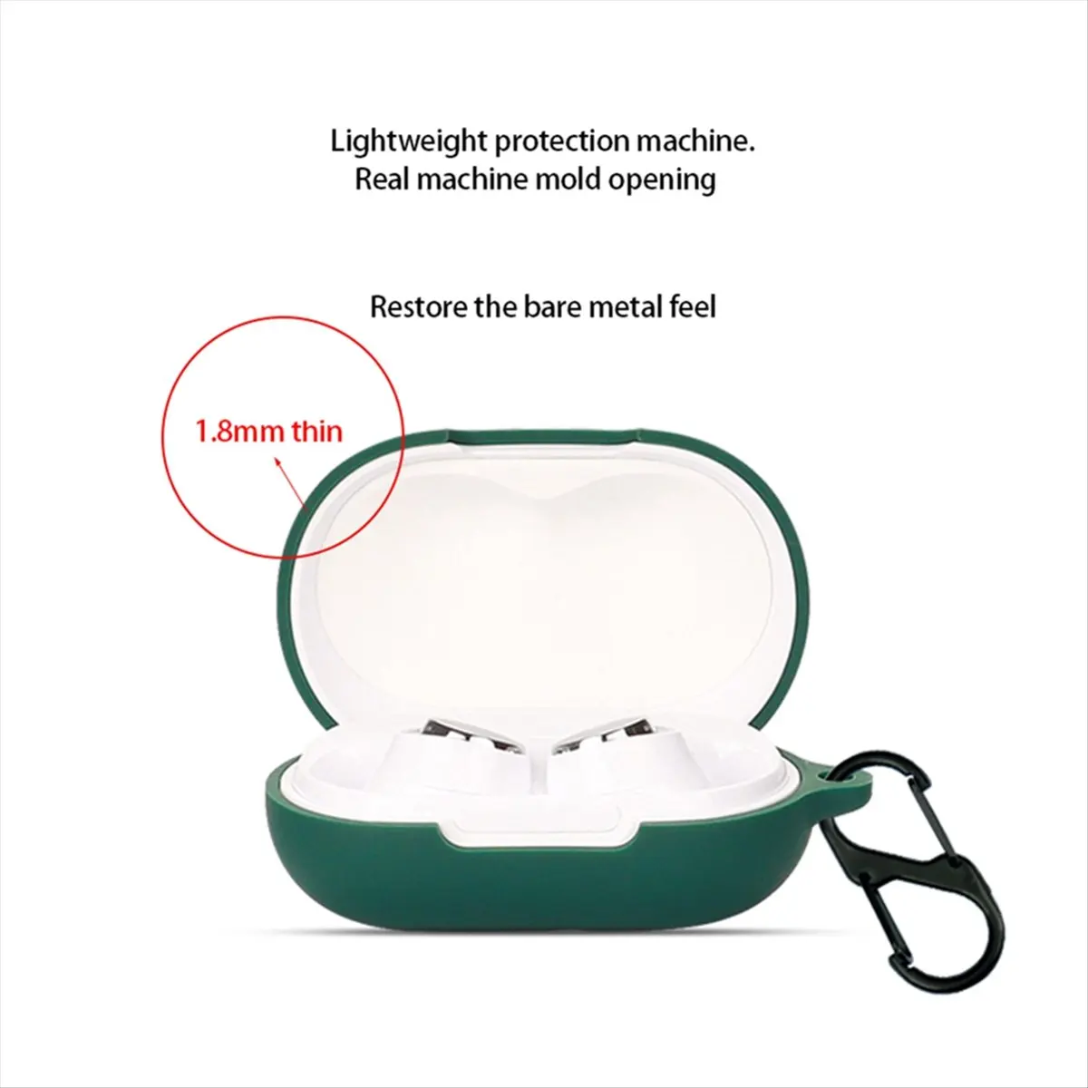 DTD2416-HOT-For Sound Core Space A40 Silicone Headphone Protective Cover Washable Dustproof Charging Box Sleeve Shockproof D