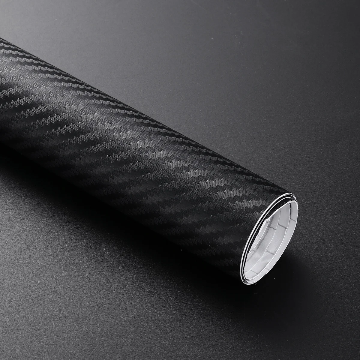 

127X20Cm Carbon Fiber Wrap Roll Self-Adhesive Waterproof Sticker For Car Motorcycle Laptop Furniture Window Decals Film Black