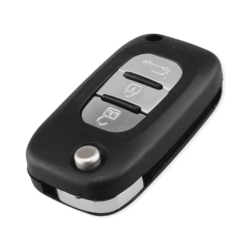 KEYYOU 2/3 Buttons Car Remote Key Case Cover Flip Fob Folding Uncut Blade Shell for Renault Fluence Clio /Megane /Kangoo Modus