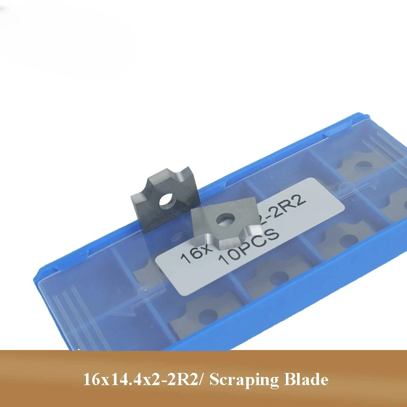 

10PCS 16x14.4x2 2R2 Premium Scraper Woodworking Tools Scraping Blade for Edge Banding Machine