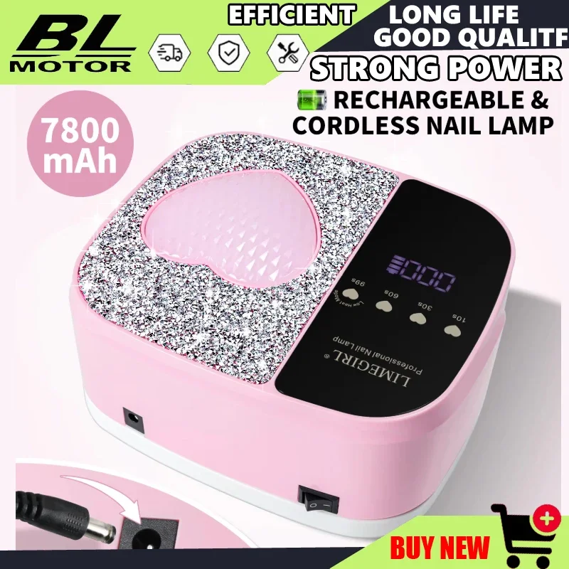 

Wireless UV LED Nail Lamp Dryer Tool With 36LEDS Rechargable UV Lamp For Nails UV Gel Polish Acrylic Drying Equipment Tools