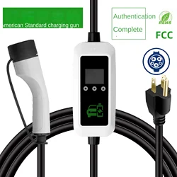 For Tesla US 7KW J1772 EV Charger Long Extension Cord 16A/32A Electric Vehicle Charging 5m/10m Cable UL and FCC Certified