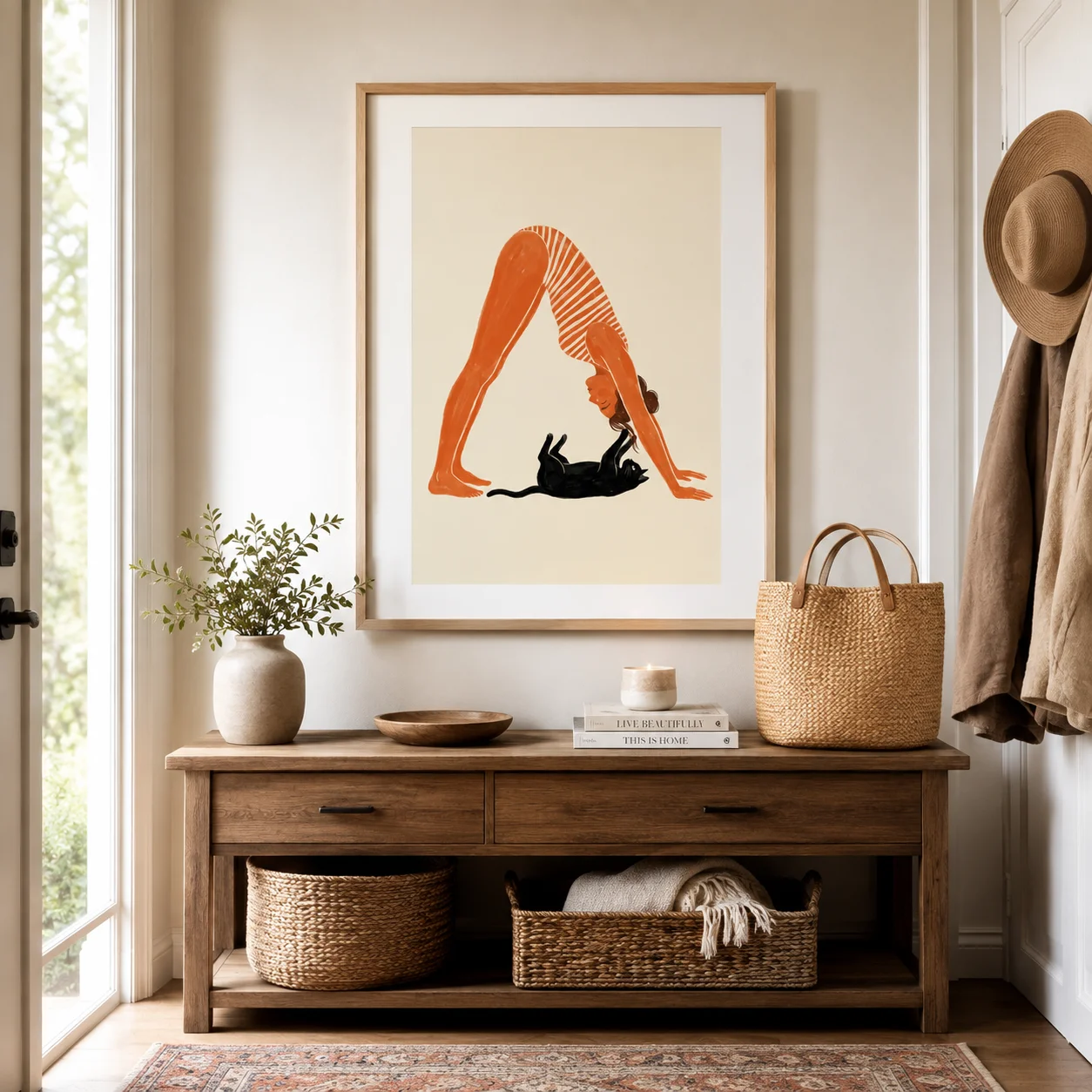 Poster Yoga con Gatto, Stampa - Home Decor Yoga recensione e prezzo