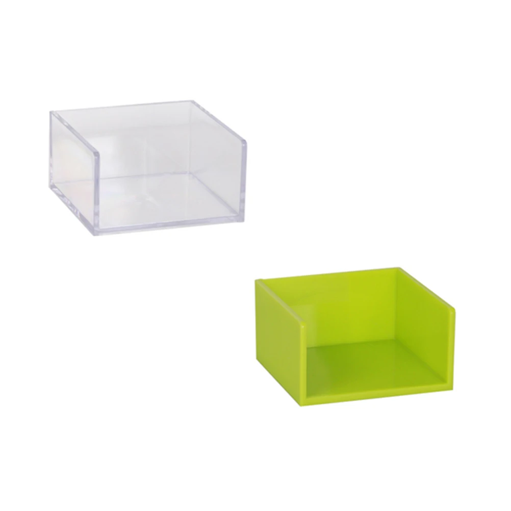 

Memo Holder Organizer Plastic Compact Self-Stick Note Dispenser Size Anti Slip Bottom Suitable Home Office School