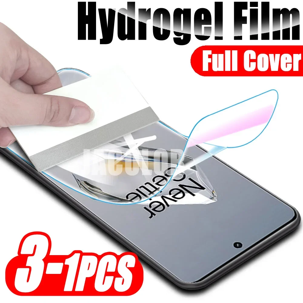 1-3PCS Safety Hydrogel Film For Oneplus 12 PJD110 12R 11 11R 10R 10T 10 9 8 R Pro 9R 8T Plus For One Plus 9Pro Screen Protector