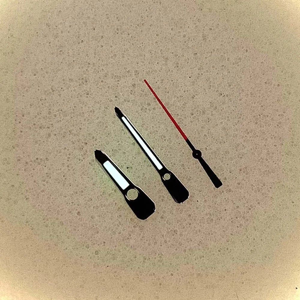 Green Luminous Watch Hands Pointer Matte Black Red Watch Hands for NH35 NH34 NH36 NH70 Movement Modified