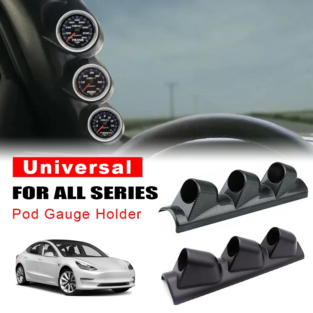 

2 дюйма, 52 мм, универсальный левый руль, 3 отверстия, автомобильная стойка A, двойной тройной калибр, держатель для крепления, рама, автоаксессуары