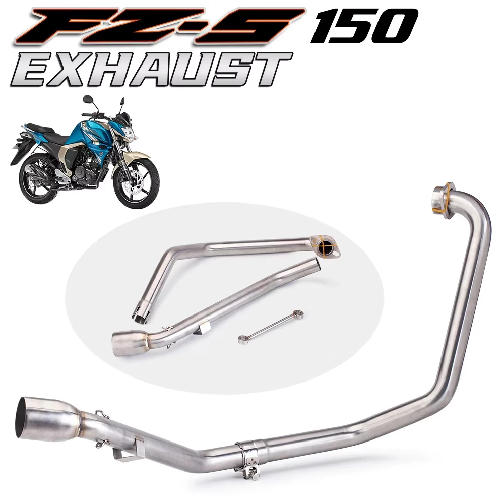 Motorcycle Exhaust System For Yamaha Fz150 Fzs150 Stainless Front Link Pipe 51MM Interface Escape Racing Line pipe Hot Sale