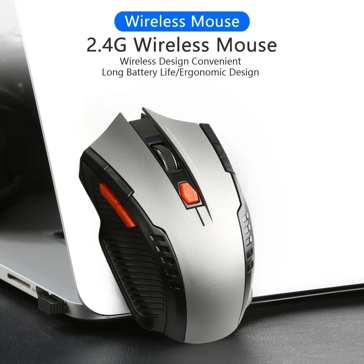 

2.4GHz Wireless Mouse with USB Receiver Optical Mice Gamer 1600DPI 6 Buttons Mouse For Computer Laptop Accessories Mouse Gamer