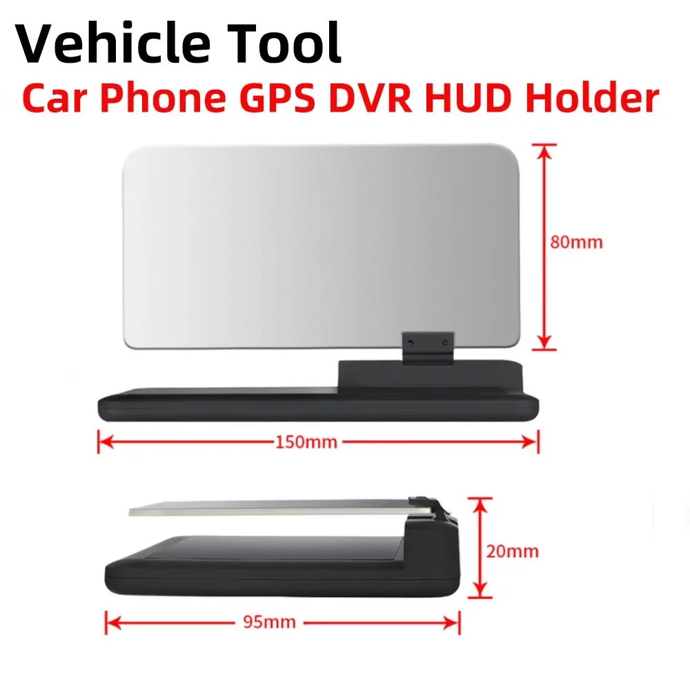 

Universal Car HUD Head Up Display Bracket Phone Holder Flexible Rotation Holder - Work for HUD Mobile Phone GPS Navigator E-Dog