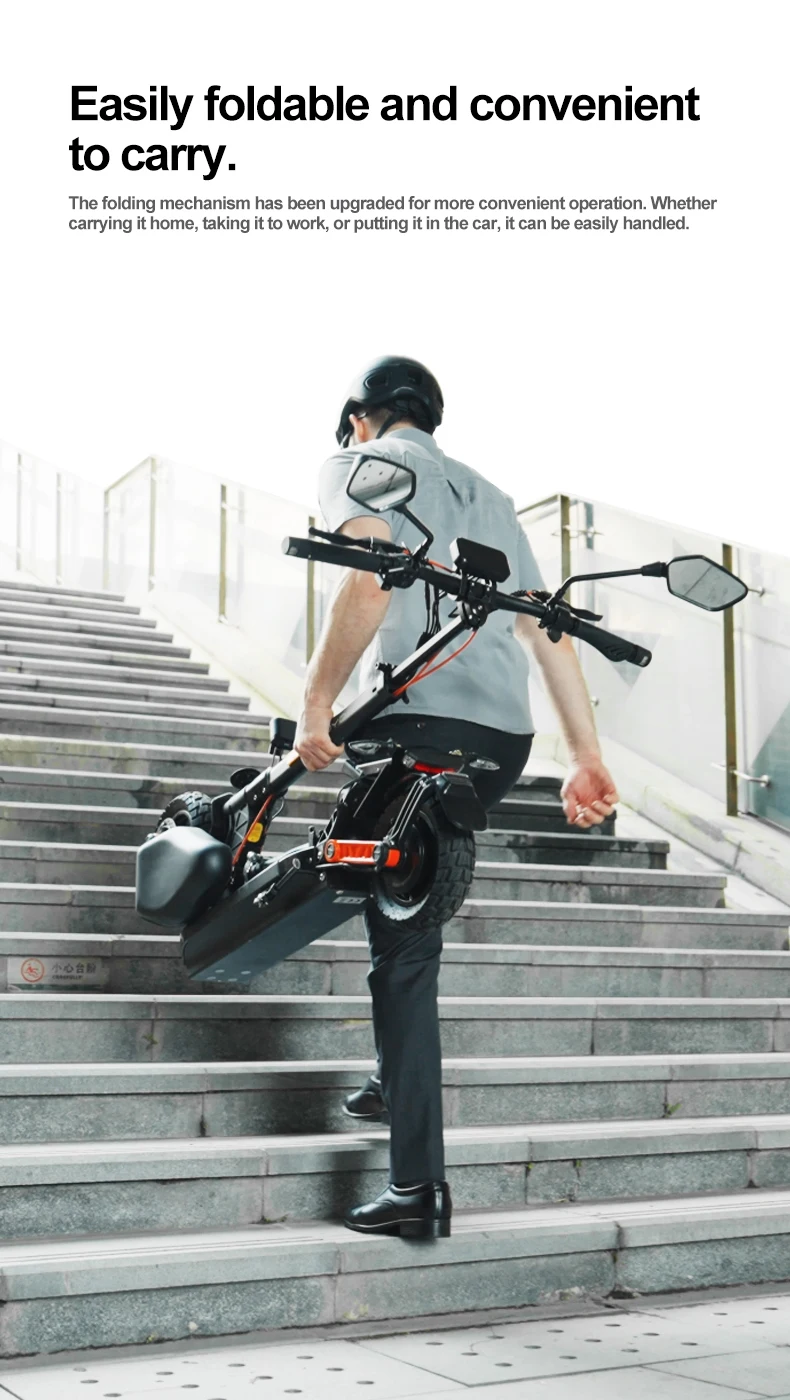 JOYOR S8E Elektroroller mit herausragender Leistung, 48V 26AH Akku, 10-Zoll-Reifen, E-Scooter für Erwachsene, City-E-Scooter – Detail 8