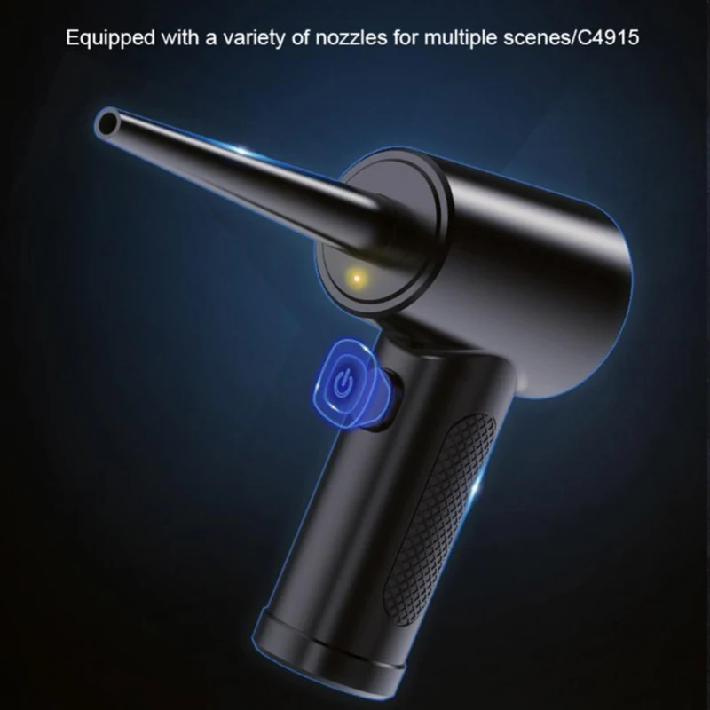 51000RPM Wireless Air Duster Adjustable Cordless Air Blower Compressed Dust Blowing Gun Handheld For Keyboard PC Camera Cleaner