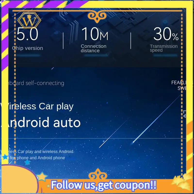 Latest-Carplay Box Android Auto Interconnected Wireless Carplay Converter Car Android Smart Box Wireless Adapter Car Adapter