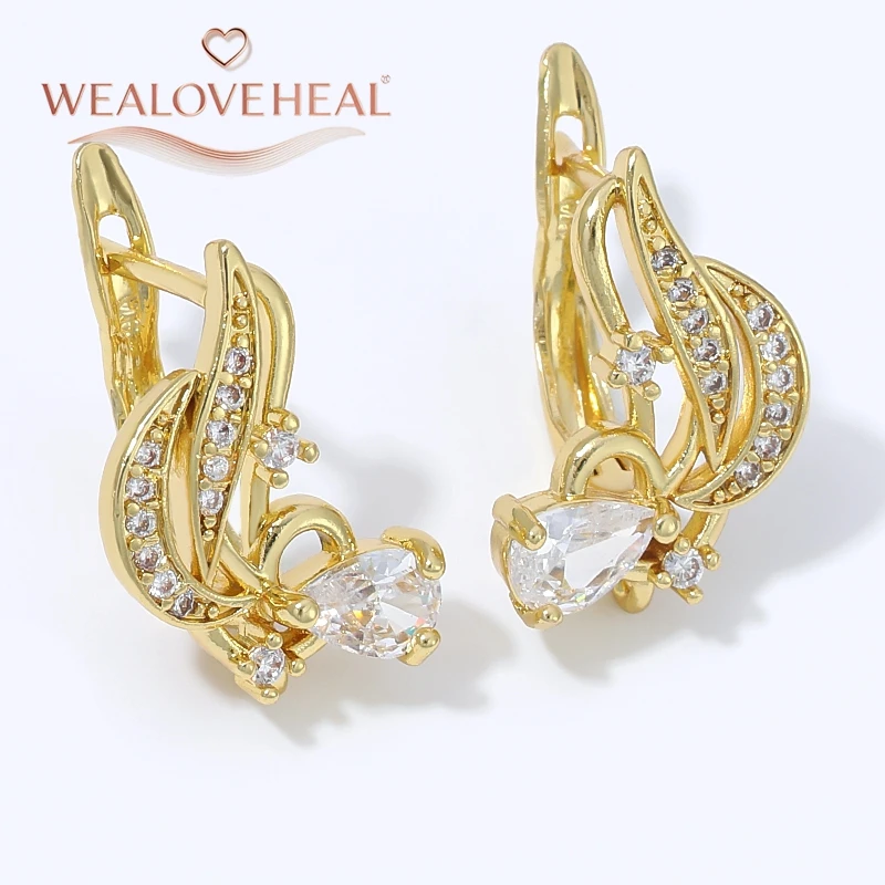 schmuckherstellung zubehör, 18K vergoldete Messing-Blumen-Ohrringhaken mit Pavé-Tropfen-Zirkonia-Ohrdraht, DIY-Ohrhänger-Schmuckherstellungszubehör – Detail 19