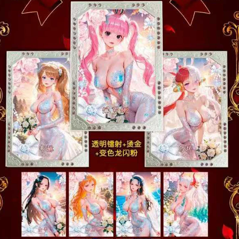 อะนิเมะ One Piece การ์ดหายาก Trading คอลเลกชันการ์ดเกม Booster Box เซ็กซี่ Waifu ญี่ปุ่นของสะสม Battle เด็กของขวัญของเล่น