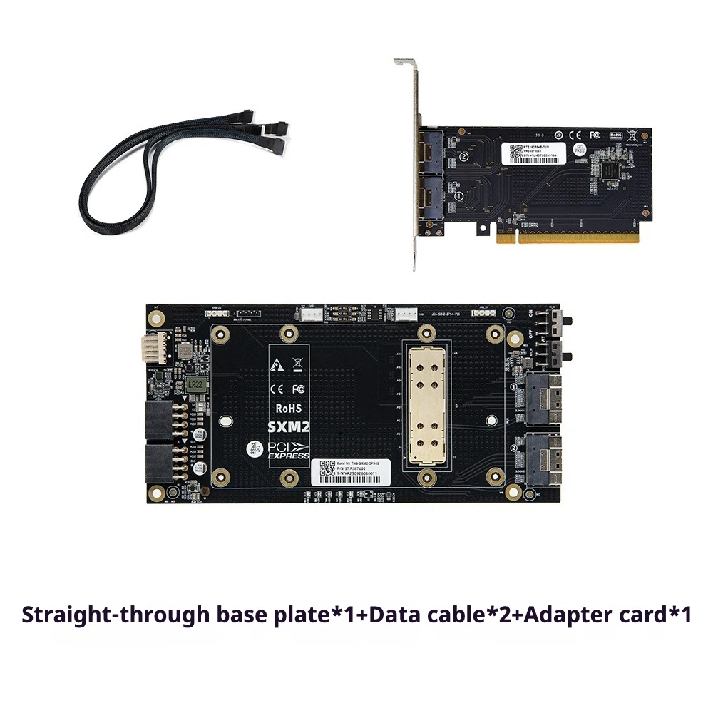 SXM2 V100 a canale singolo X16 tramite piastra base 8654 interfaccia Scheda grafica V100 esterna