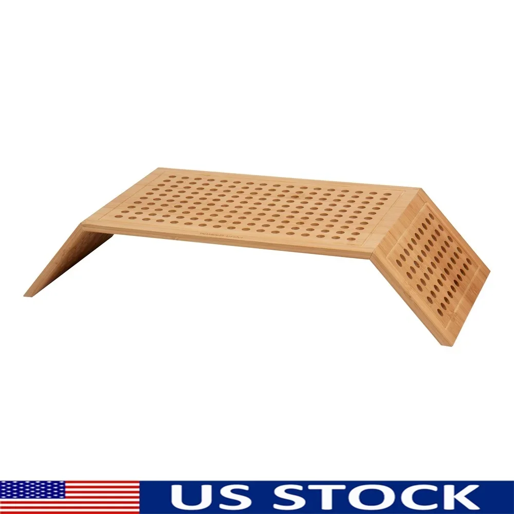 

Ventilated Monitor Stand Laptop Riser Desktop Organizer Ergonomic Design Reduces Clutter Supports up to 22lb Easy to Clean Ideal