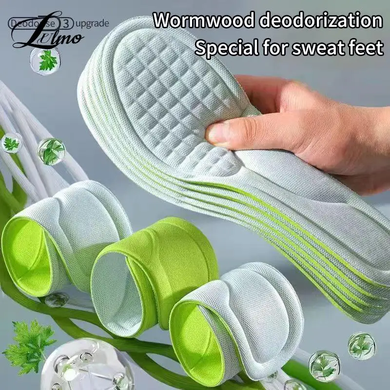 

Soft Memory Foam Insoles For Shoes Men Women Deodorant Absorb-Sweat Massage Sport Insole Feet Orthopedic Shoe Sole Running