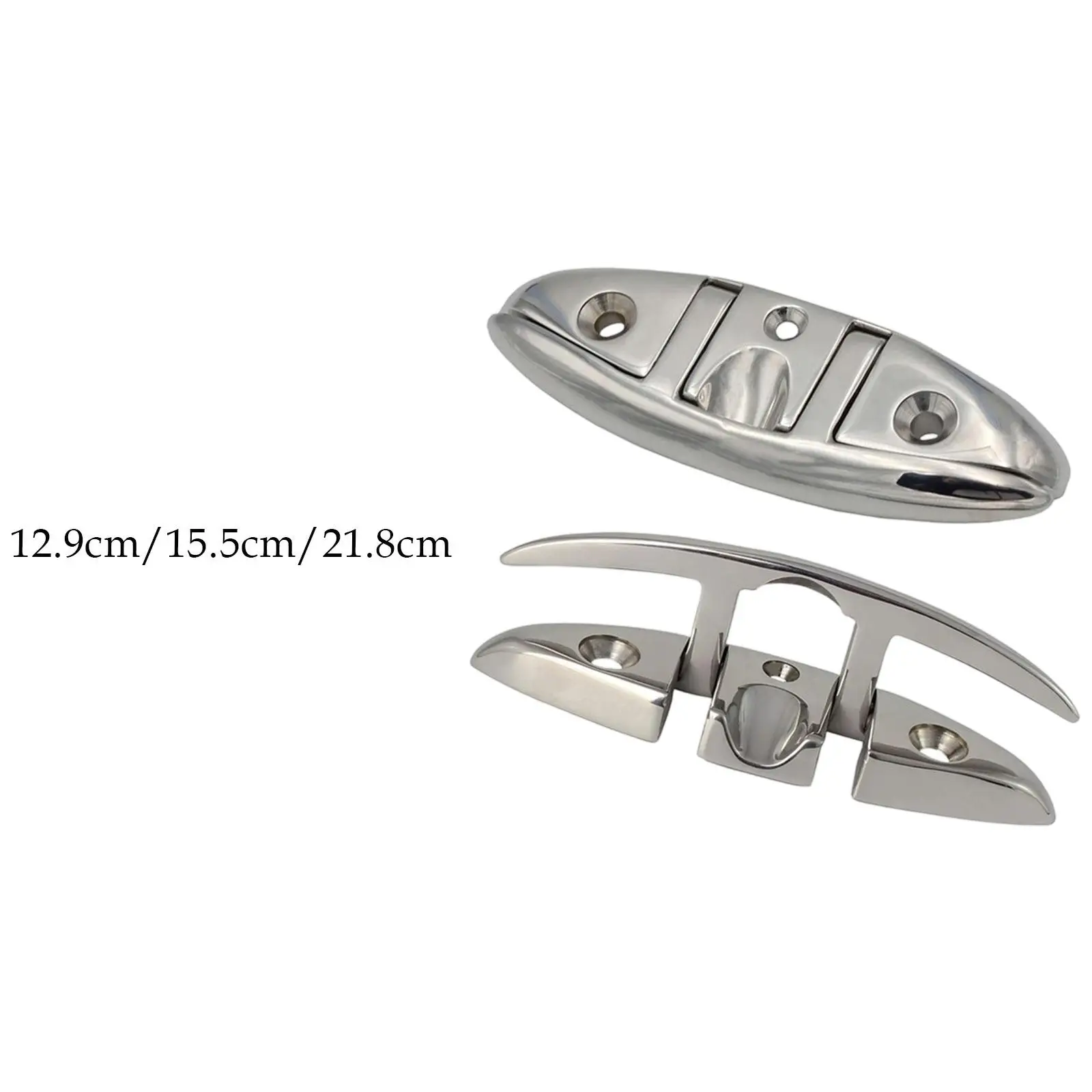 

Boat Dock Cleat Easy to Install Replacement Practical Marine Grade Kayak Yacht Accessory Professional Sturdy Rope Cleat Foldable