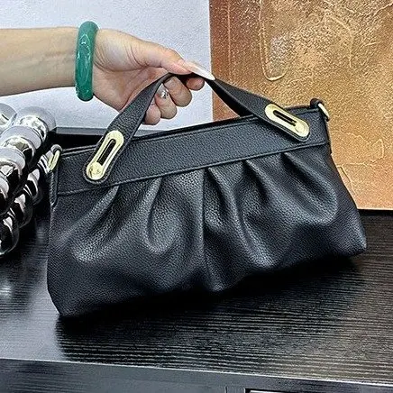 

‌Pleated Underarm Purse‌ - 2025 Summer Women's Retro Crossbody Bag, Multi-pocket Niche Messenger for Street Style/Dating/Travel