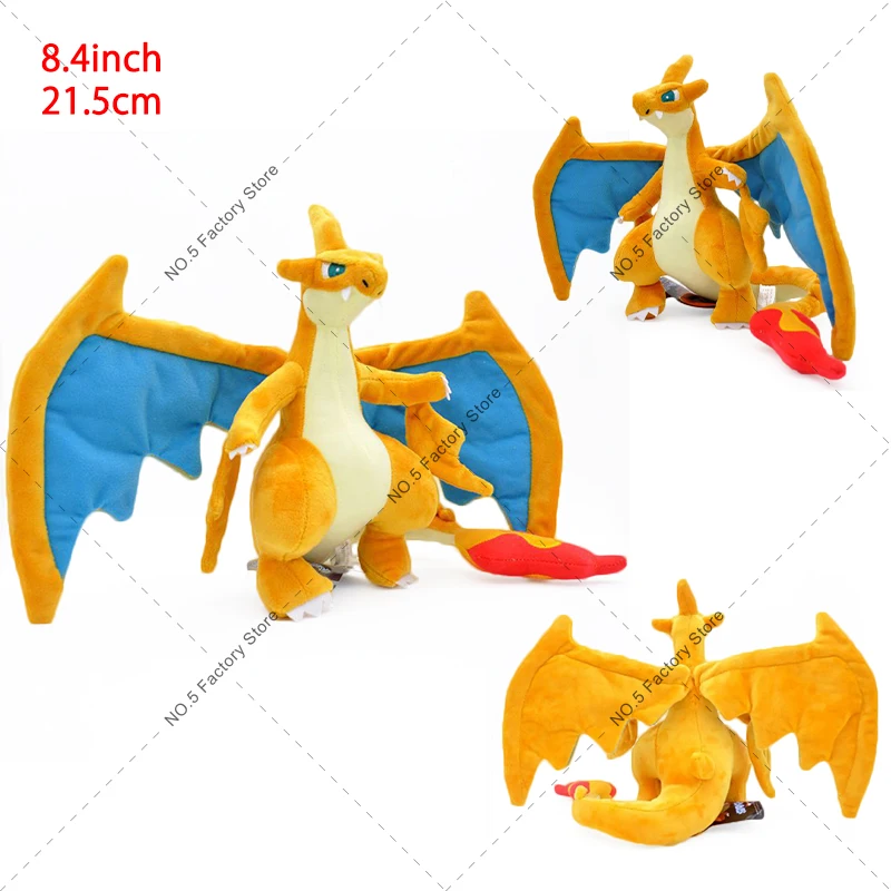 18 Stile Glänzende Glurak-Plüschtiere Pokemon Mega Evolution X & Y Glurak Weiche Stofftiere Spielzeugpuppe Geschenk für Halloween – Detail 3