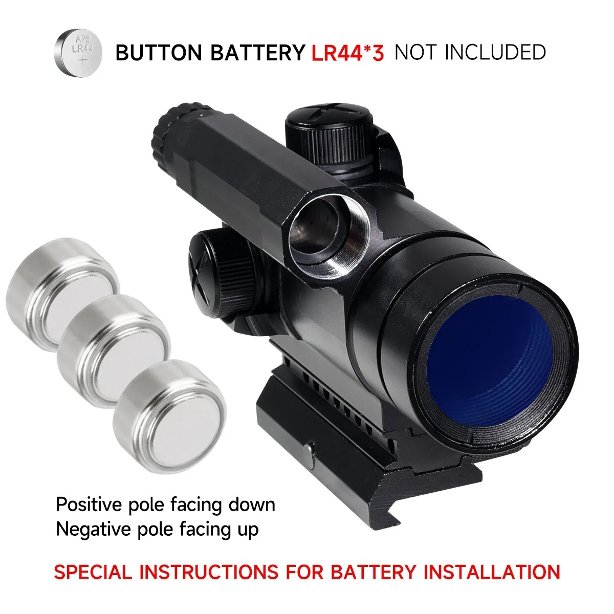 Tactical M3/M4 Red Dot Sight Precision Reflex Scope Red Green Dot Adjustable Compact Collimator Hunting Fit 20mm Rail Mount - view 2