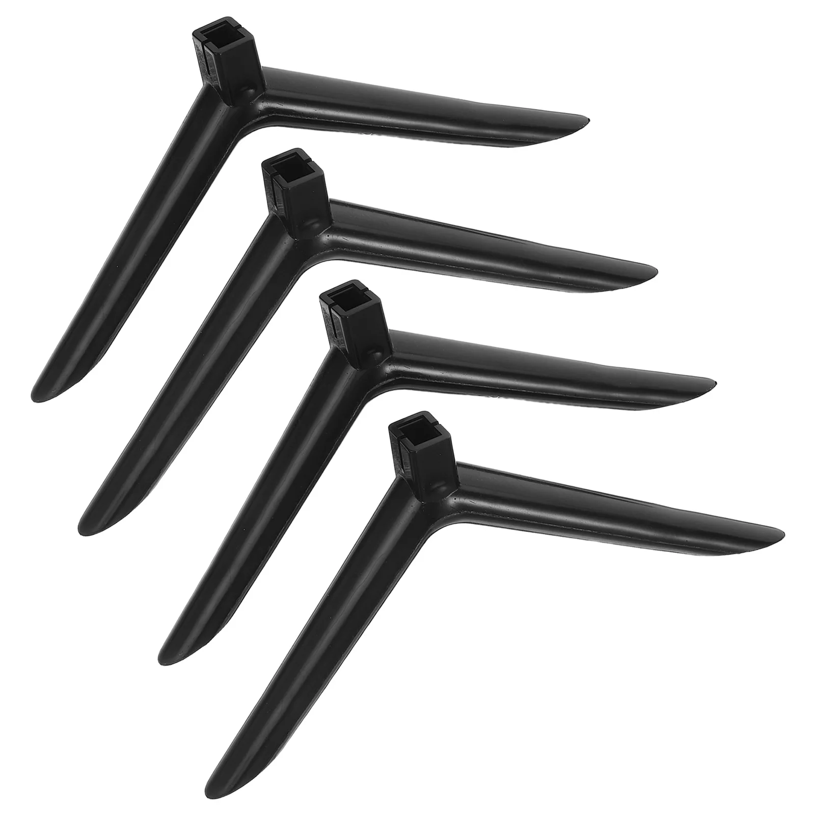 

2 Pairs Stand Replacement Base Plastic Monitor Holder Tabletop Stable Bracket for Tvs