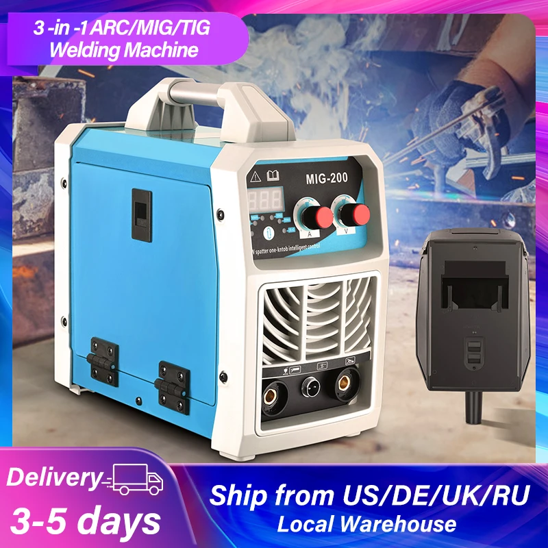 Multi 3 in 1ARC MIG TIG Welder Inverter Welding Machine Portable Digital IGBT MMA Gas No Gas Soldering Welding Iron Steel Metal