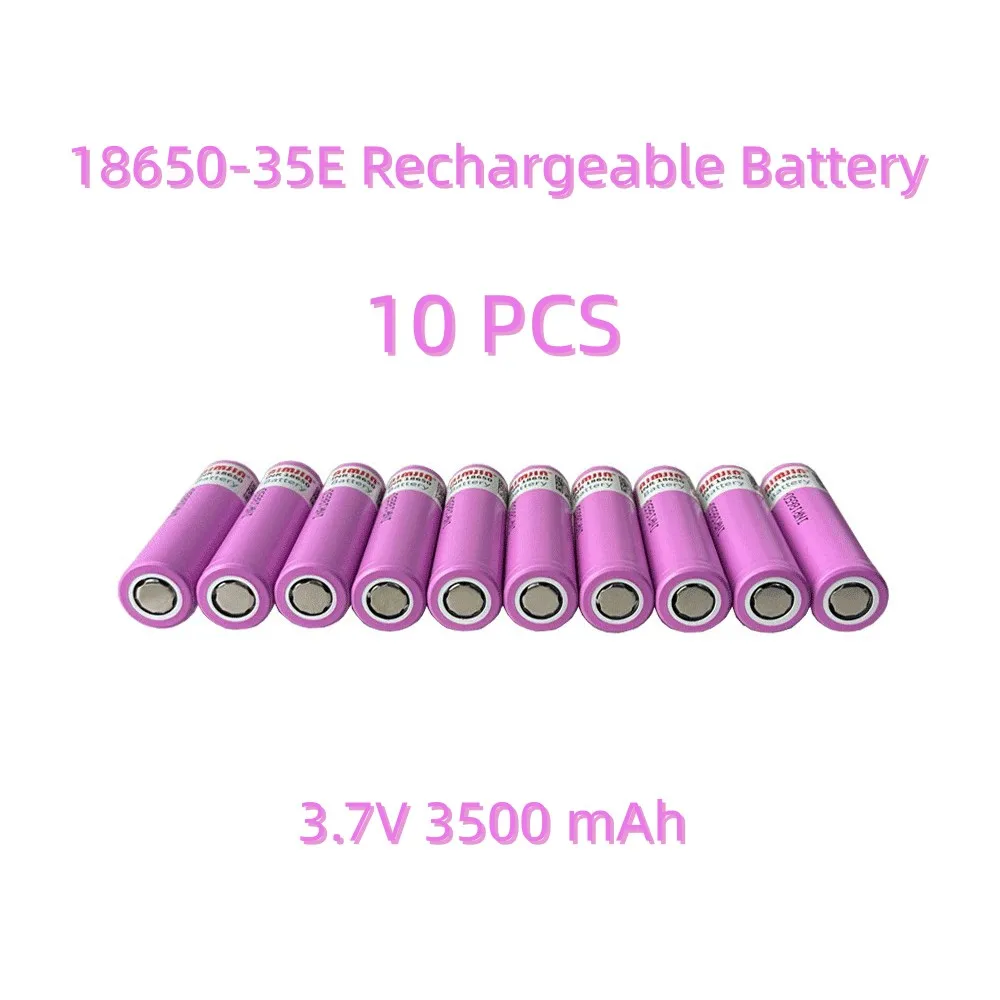 3.7V 3500mah 18650 Battery For Samsung 35E INR 18650 20A Lithium Lon Battery Replacement External Battery