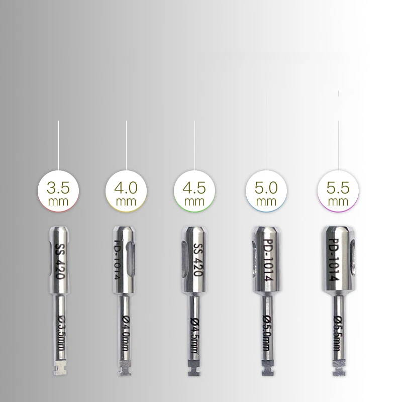 Implante dentário trephine bur tecido perfurador de aço inoxidável ferramentas de plantio dental implante tecido perfurador instrumento cirúrgico