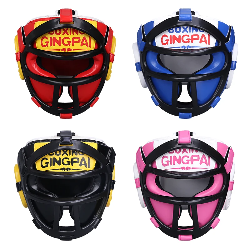 Sanda Boxing Helmet Indoor and Outdoor Practical Competition Boxing Thai Boxing Boy Girl Child Face Protection Thickened Mask